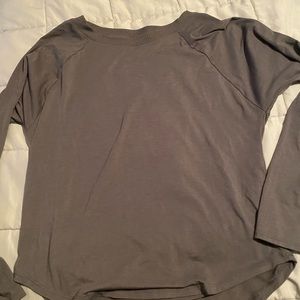 Women’s long sleeve, olive green casual top